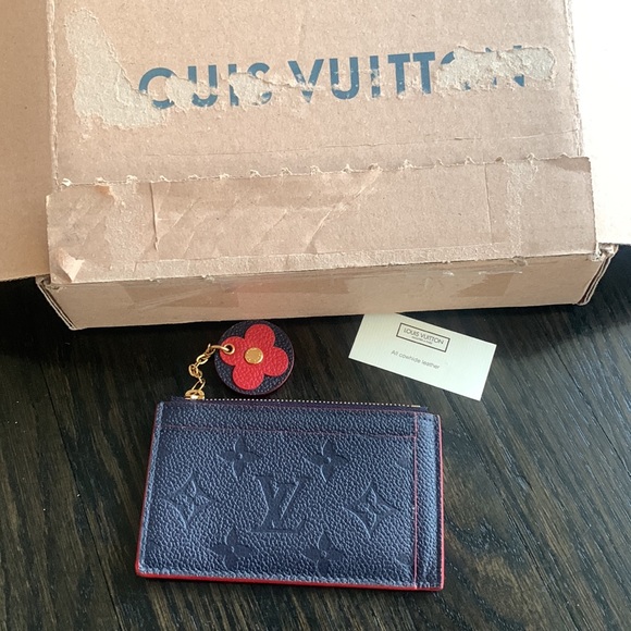 Louis Vuitton Empreinte Blooming Flowers Card Case Key Case Wallet Marine Rouge - Picture 5 of 16